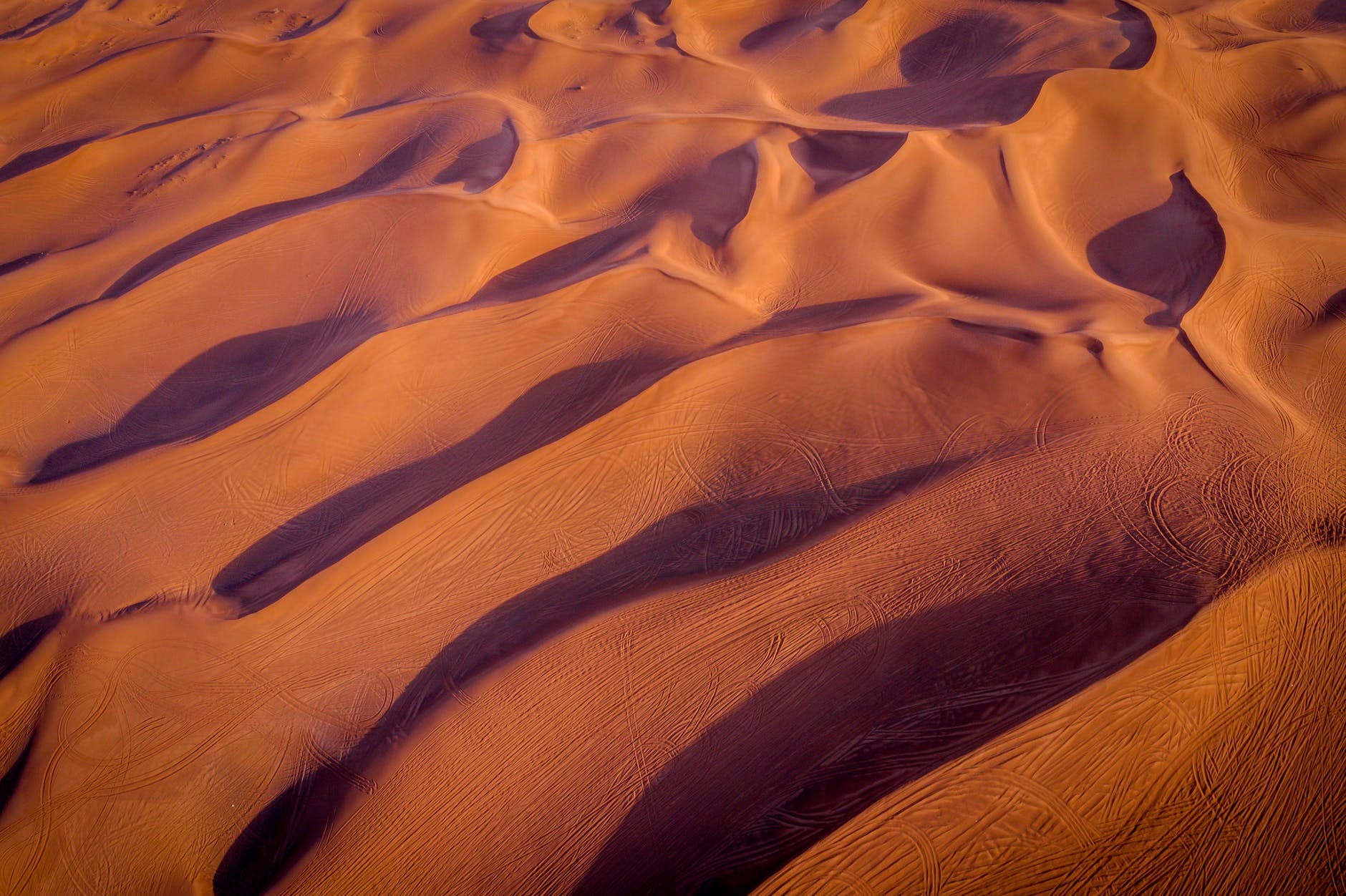 bird s eye view of desert