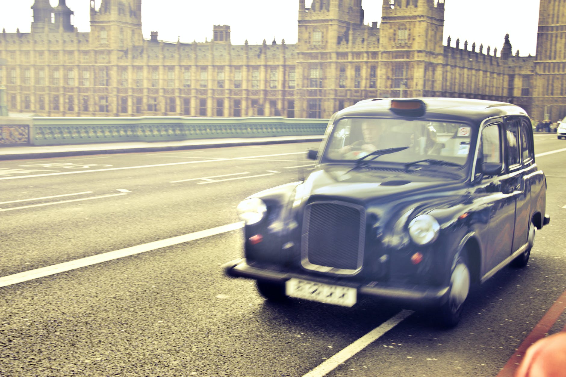 blue classic car near westminster palace