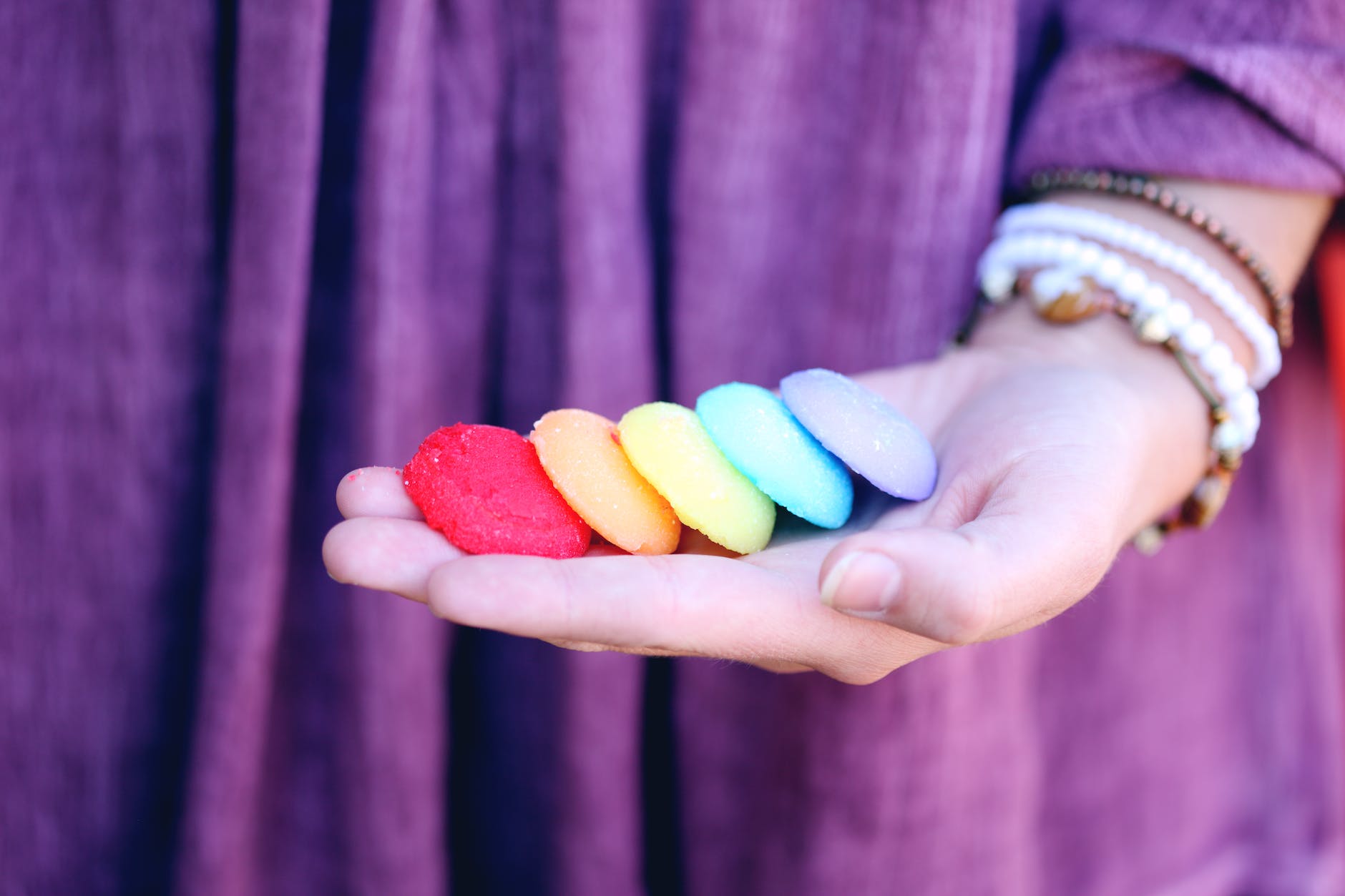 person holding cookies