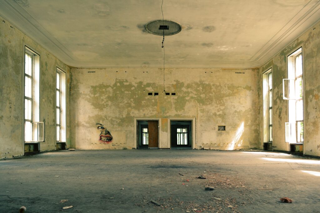 An abandoned empty room
